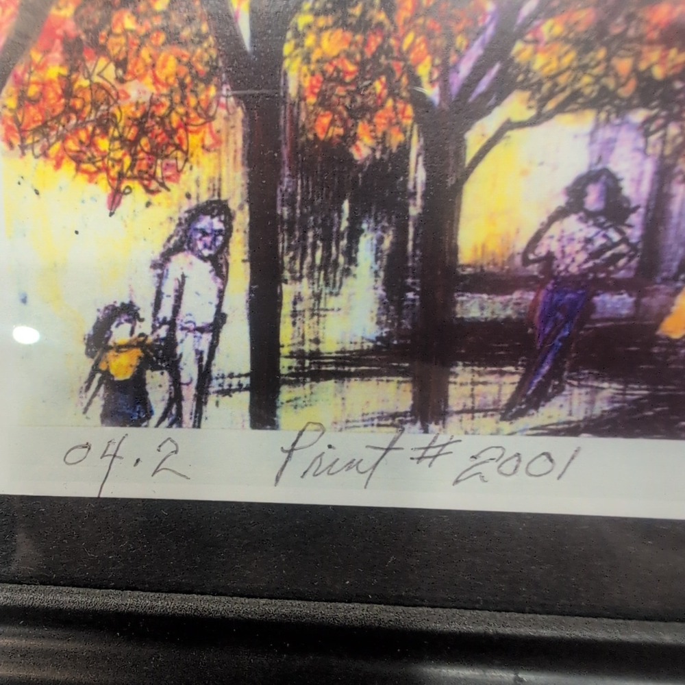 Ken Moriarty Signed Chicago Cityscape Limited Edition Print #2001 Framed Art - Picture 4 of 8